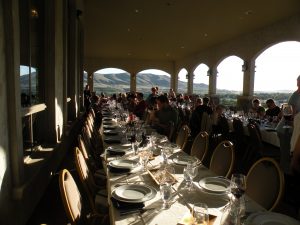 Dinner on the veranda at Terra Blanca Winery and Estate Vineyard at Red Mountain (photo: Gretchen Sorensen)