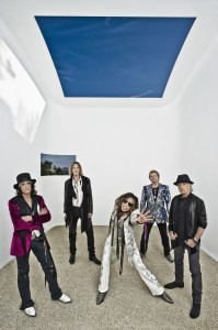 Joe Perry, far left, and Aerosmith (photo: Ross Halfin)