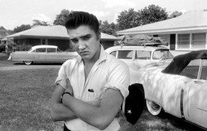 Elvis Presley and his early Cadillacs