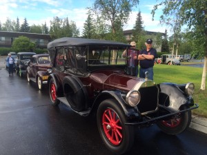 Vintage cars gather for a tour of Fairbanks (photo: Gene Stout)