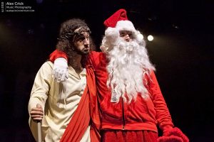 Jesus and Santa Claus (photo: Alex Crick)