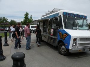 Taco truck outside the hotel (photo: Gretchen Sorensen)