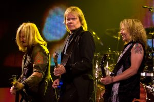 Left to right: Ricky Phillips, James Young and Tommy Shaw of Styx