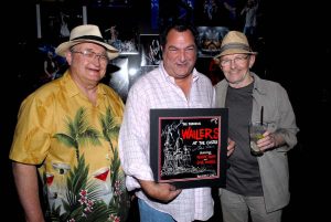 Kent Morrill (left) and Buck Ormsby (right) of the Wailers with Gene Stout