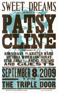 Hatch Show Print for Patsy Cline concert