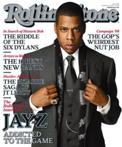 Jay-Z on the cover of Rolling Stone (photo credit: Rolling Stone magazine)