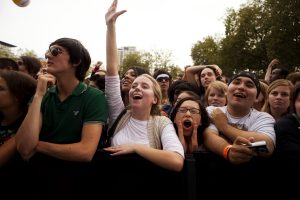 Concertgoers at the 2009 Bumbershoot festival