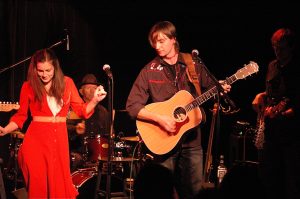 grievous-angel-artists L-R: Kelly Prescott as Emmylou Harris and Anders Drerup as Gram Parsons