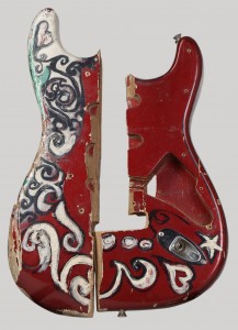 hendrix-saville-theatre-guitar Smashed guitar from Saville Theatre concert (image: EMP Museum)
