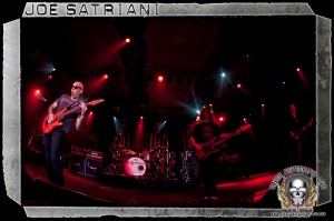 Joe Satriani (left) and bassist Allen Whitman (photo: Mike Savoia)