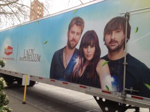 Lady Antebellum semi-trailer at KeyArena (photo: Gene Stout)