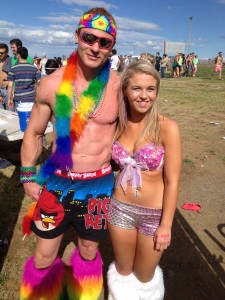 EDM fans Brian and Lexi at last year's festival (photo: Gene Stout)