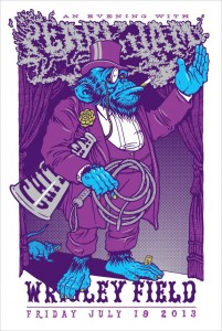 pearl-jam-poster-by-ames-bros-chicago-2013-07-19 Pearl Jam poster of 2013 Chicago concert (credit: Ames Bros.)
