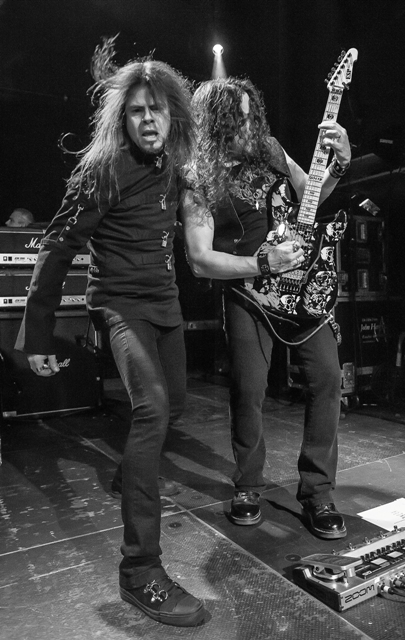 queensrych-black-and-white-photo-by-john-brott L-R: Todd La Torre and Michael Wilton of Queensryche at The O2 Academy Islington (photo: John Brott)