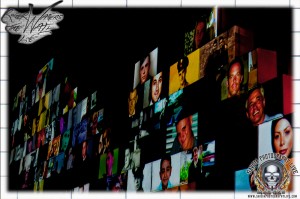 rw_121110_0030 Photo wall at Waters concert (photo: Mike Savoia)