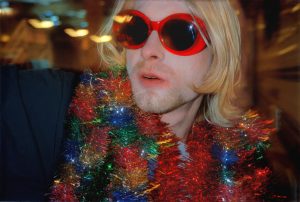 Kurt Cobain at MTV event in 1993 (photo: Alice Wheeler)