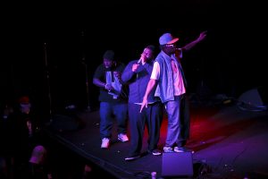 Rapper D.Black and crew (photo: Christopher Nelson)