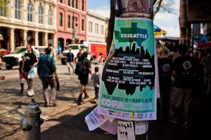 sxsw2011sxseattle006 Poster for SXSeattle (photo: Christopher Nelson)